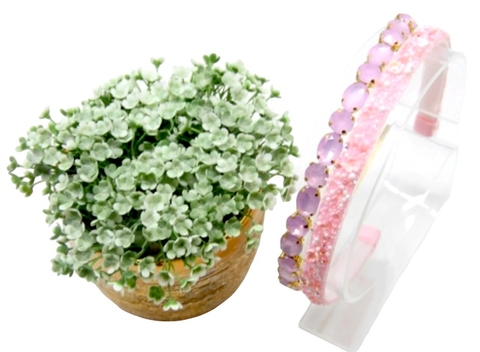 KIT TIARAS ROSA PARA MONTAGEM - PEDRARIA E MANTA