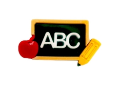 APLIQUE ABC LOUSINHA EM ACRÍLICO - 1 UNIDADE