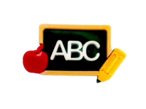 APLIQUE ABC LOUSINHA EM ACRÍLICO - 1 UNIDADE
