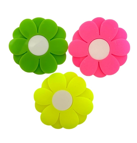 APLIQUE FLOR NEON ACRÍLICO (5 CM) - 1 UNIDADE