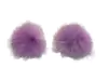 APLIQUE MEIO POMPOM PELÚCIA LILÁS (2,5 CM) - 2 UNIDADES