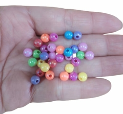 MIÇANGA BOLINHA COLORIDO ESCURO NR 22 (5MM) - 50 GRAMAS - comprar online