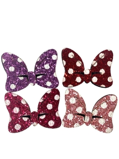 APLIQUE LACINHO MINNIE COM GLITTER - 1 UNIDADE