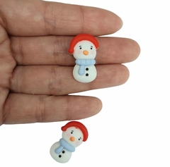APLIQUE BONECO DE NEVE EM RESINA - 2 UNIDADES - comprar online