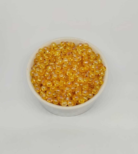 MIÇANGA BOLINHA TRANSLÚCIDA LARANJA (6MM) - 50 GRAMAS