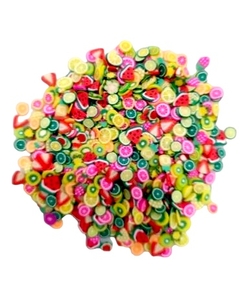 APLIQUE CONFETE FRUTINHAS MINI MISTO - 12 GRAMAS