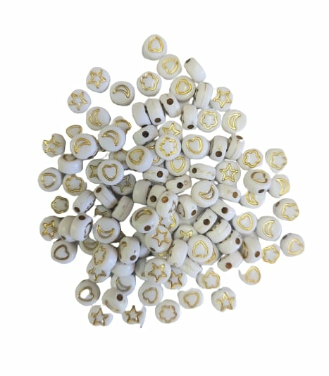 MIÇANGA ENTREMEIO REDONDO MISTURADINHO (7MM) - 50 GRAMAS
