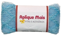 FITA CRINOL TRABALHADA AZUL 38MM - 2 METRO DE CADA