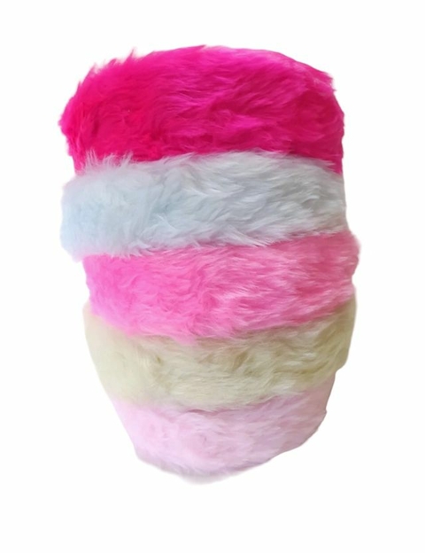 TIARA DE PELÚCIA CORES CANDY (30MM) - 1 UNIDADE