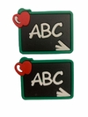APLIQUE ABC LOUSINHA COM MAÇÃ EMBORRACHADO - 2 UNIDADES
