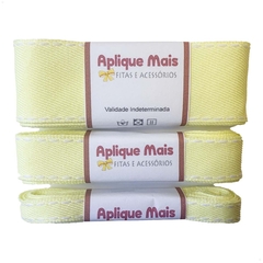 KIT FITA JEANS AMARELO CANDY - 10MM/22MM/38MM - 2 METROS DE CADA