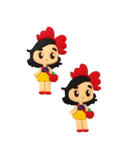 APLIQUE MENINA BOLSINHA DE MAÇÃ EMBORRACHADO - 2 UNIDADES