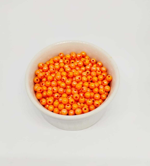 MIÇANGA BOLINHA LARANJA (6MM) - 50 GRAMAS
