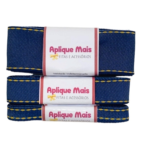 KIT FITA JEANS AZUL ESCURO - 10MM/22MM/38MM - 2 METROS DE CADA