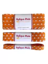 KIT FITA PESPONTO POMPOM LARANJA SINIMBU - 10MM/22MM/38MM - 2 METROS CADA
