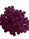 APLIQUE POMPOM ROXO (1.0 CM) - 5 GRAMAS