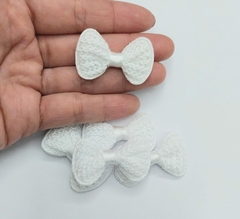 APLIQUE LACINHO CROCHÊ BRANCO - 5 UNIDADES - comprar online