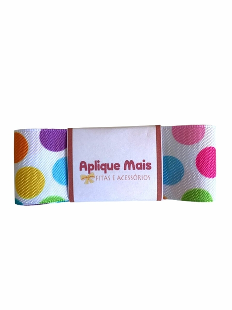 FITA JEANS ESTAMPADA POÁ GRANDE - SINIMBU (38MM) - 1 METRO