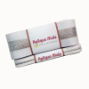 KIT FITA SINIMBU FRISO PRATEADO BRANCO 10MM/38MM - 2 METROS CADA