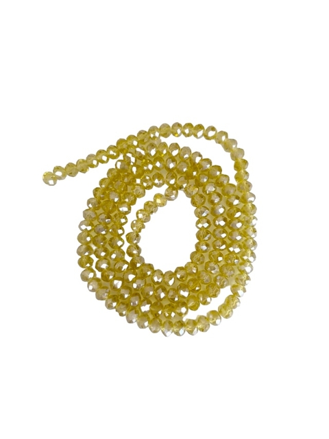 FIO DE CRISTAL COR MEL AB (4MM) - 1 UNIDADE