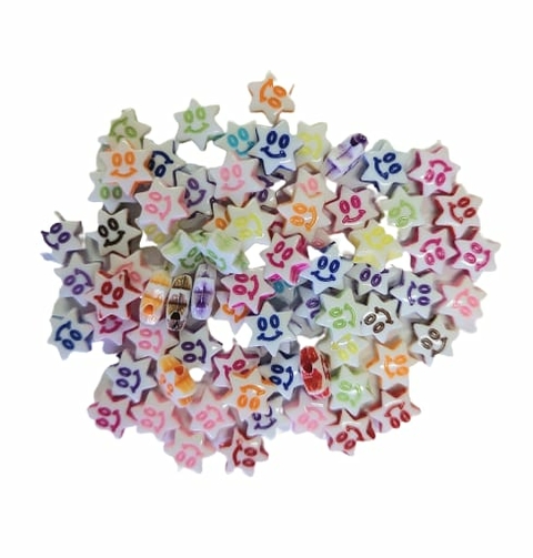 MIÇANGA ENTREMEIO ESTRELINHA FELIZ COLORIDA - 25 GRAMAS