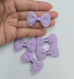APLIQUE LACINHO CROCHÊ LILÁS - 05 UNIDADES - comprar online