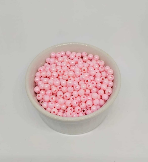 MIÇANGA BOLINHA ROSA BEBÊ (6MM) - 50 GRAMAS