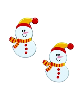 APLIQUE BONECO DE NEVE - 4 UNIDADES
