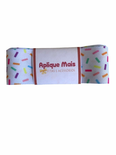 FITA JEANS ESTAMPADA CONFETES - SINIMBU (38MM) - 1 METRO