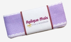 FITA PESPONTADA DOUBLE YAMA - 38MM - 1 METROS DE CADA - Aplique Mais Fitas