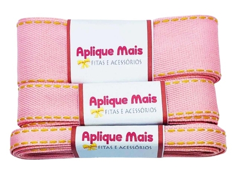 KIT FITA JEANS ROSA 10MM/22/38MM - 2 METROS CADA