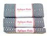 KIT FITA PESPONTADA CHEVRON PRETA 10MM/22MM/38MM - 2 METROS CADA