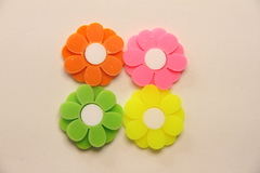 APLIQUE FLOR NEON ACRÍLICO (5 CM) - 1 UNIDADE - loja online