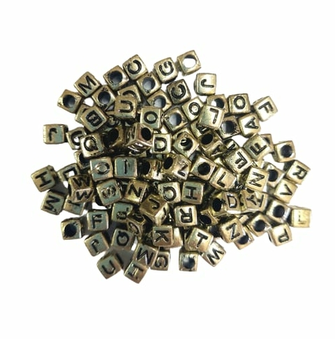MIÇANGA LETRINHAS DADINHO DOURADO - 50 GRAMAS