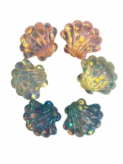 APLIQUE CONCHA COM CONFETES - 2 UNIDADES - comprar online