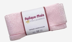 KIT FITA LUREX ESPONJADA ROSA BEBE - COR 09 - 02 METROS CADA