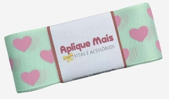FITA COM CORAÇÕES 38MM - 2 METROS CADA - Aplique Mais Fitas