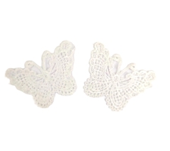 APLIQUE BORBOLETA RENDA GUIPIR BRANCA - 1 UNIDADE - comprar online