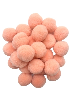 APLIQUE POMPOM SALMON (2,0 CM) - 10 UNIDADES