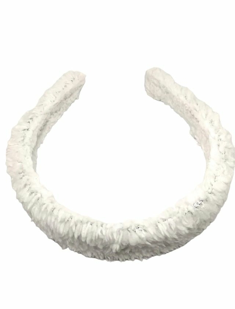 TIARA ENCAPADA DE LÃ BRANCA (30 MM) - 1 UNIDADE