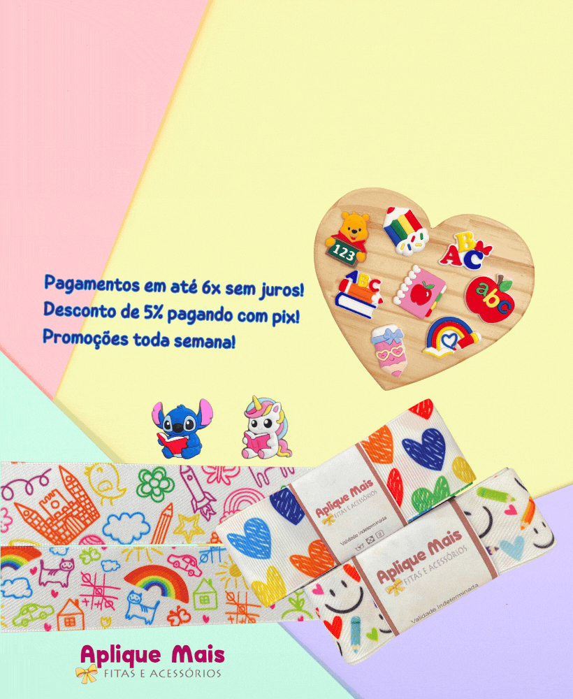Imagem do banner rotativo Aplique Mais Fitas