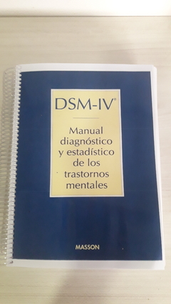 DSM 4 - Manual Diagnóstico y Estadístico de los Trastornos Mentales 4
