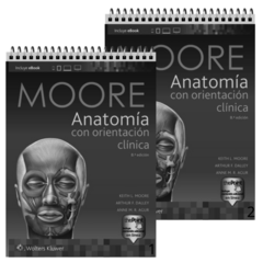 MOORE BLANCO Y NEGRO- ANATOMIA CON ORIENTACIÓN CLINICA - 8VA EDICIÓN APAISADO