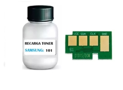 Kit Recarga Chip + Pote Tóner Samsung 101 X 100 Gr