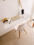 Escritorio Blanco Flotante REBATIBLE