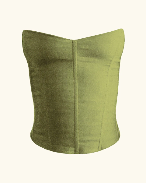 Corset heart olive - comprar online