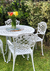 Juego de Jardín Chateaux con 4 sillas- Fundición en Aluminio - tienda online