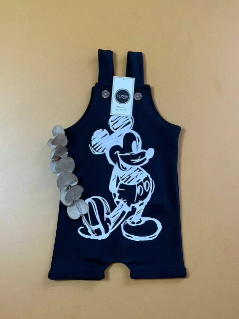 JARDINEIRA MICKEY PRETA