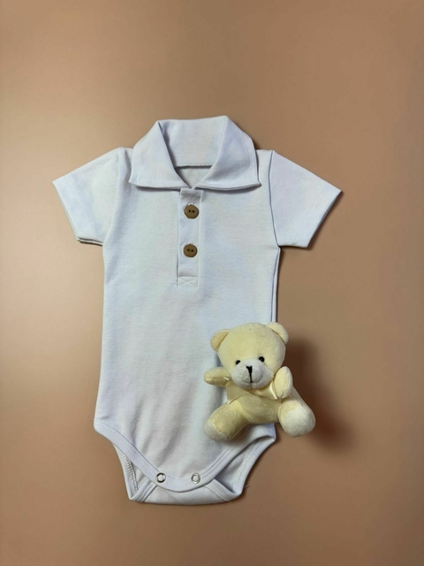BODY POLO BOTÃO MADEIRA CURTO | P AO 2
