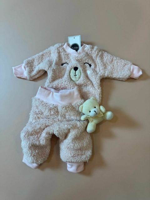 CONJUNTO TEDDY ROSA | P AO 3 - comprar online